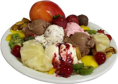 Ice Cream Fruits Ingredients